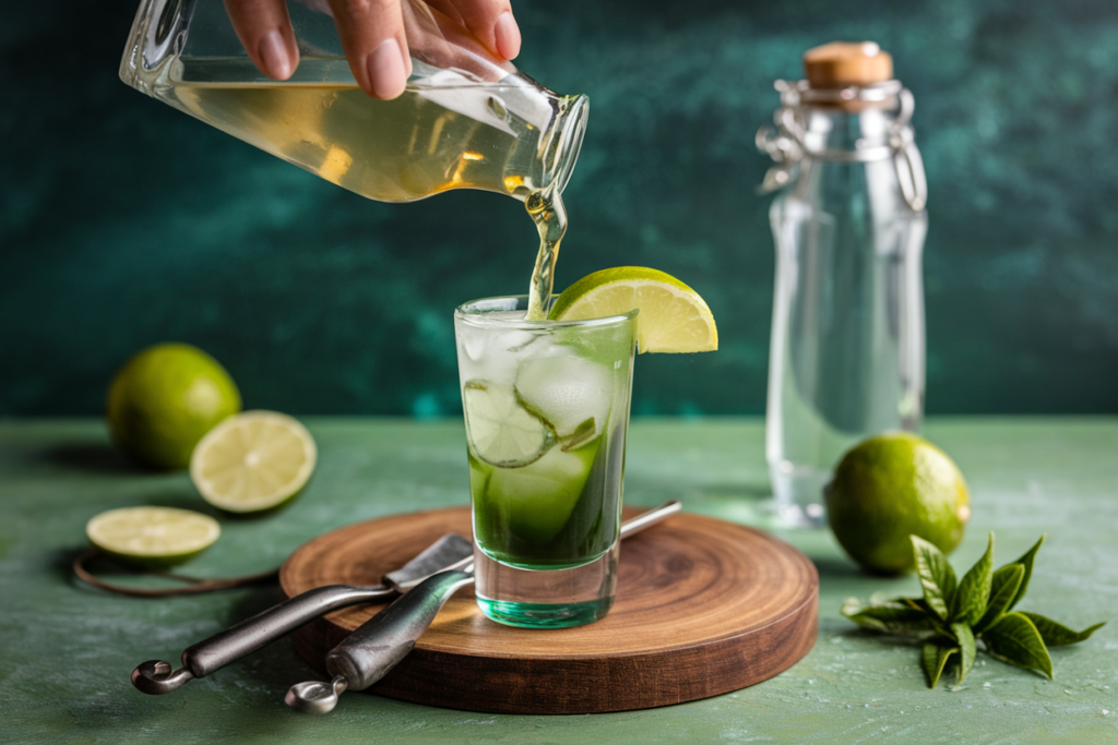 green tea shot recipe